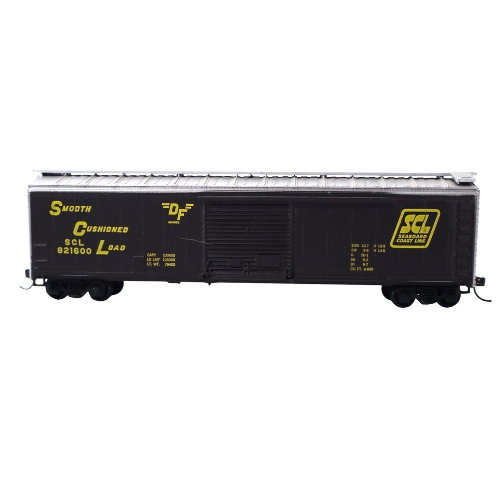 HO Scale - Train SCL SEABOARD COASTLINE SMOOTH CUSHIONED LOAD 821600-‎ Black